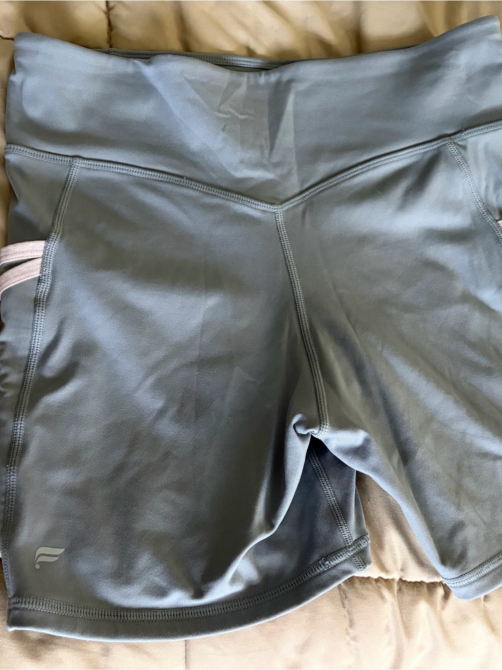 Fabletics grey  High-Rise Athletic Shorts